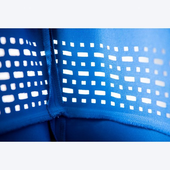 Elizabeth and James Blue Laser Cut Dress sz 2 - Picture 9 of 13